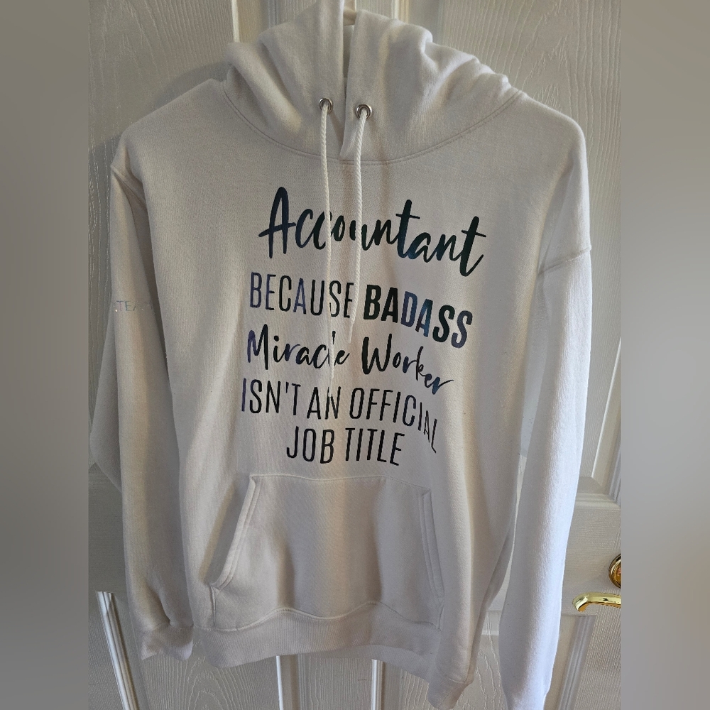 Hanes White Graphic Hoodie